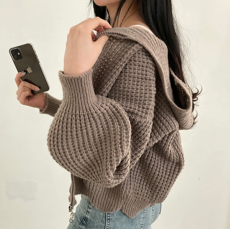 Women’s Knitted Jacket – Cozy Fall Winter Outerwear