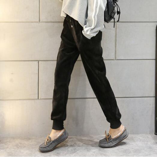 Women’s Velvet Loose Fit Pants – Cozy Lounge & Casual Trousers