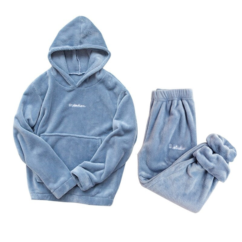 Women’s Fleece Pyjama Set – Cozy Winter Sleepwear