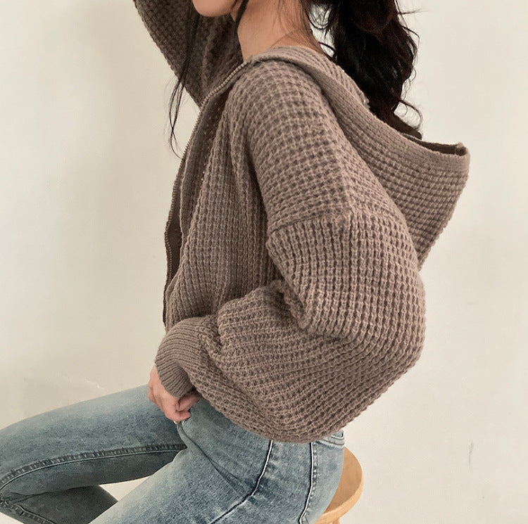 Women’s Knitted Jacket – Cozy Fall Winter Outerwear
