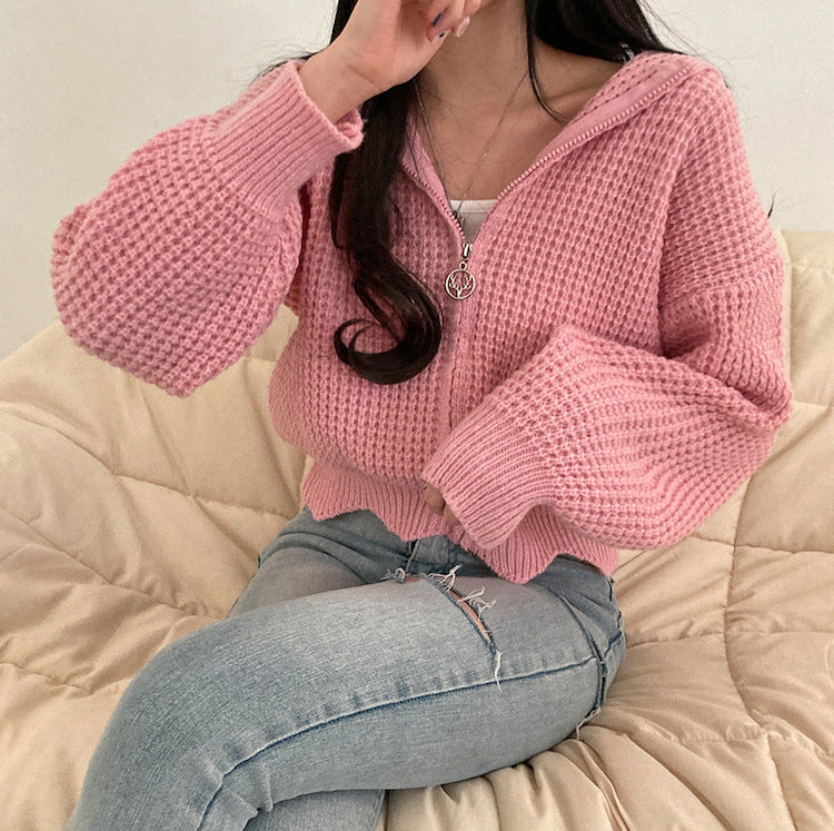 Women’s Knitted Jacket – Cozy Fall Winter Outerwear