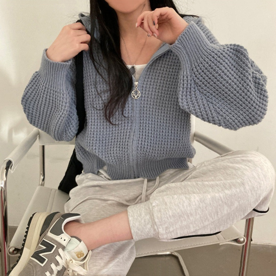 Women’s Knitted Jacket – Cozy Fall Winter Outerwear