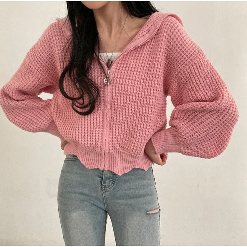 Women’s Knitted Jacket – Cozy Fall Winter Outerwear