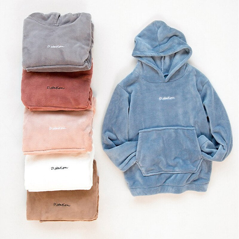 Women’s Fleece Pyjama Set – Cozy Winter Sleepwear